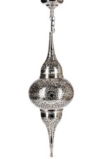 Lampe Marocaine Orientale Plafonnier Suspendu Argent