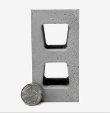 Bloc De Béton Miniature 1:4 Échelle Fourniture Pour Maison De Poupée