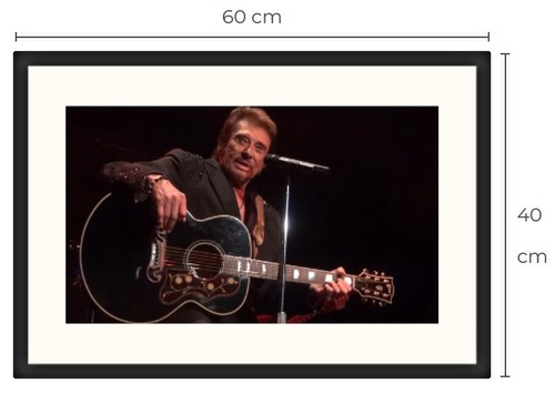 Johnny hallyday photo cadre - -,