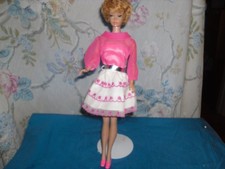 1960s Barbie Bubble Cut Wearing Happy Go Pink
