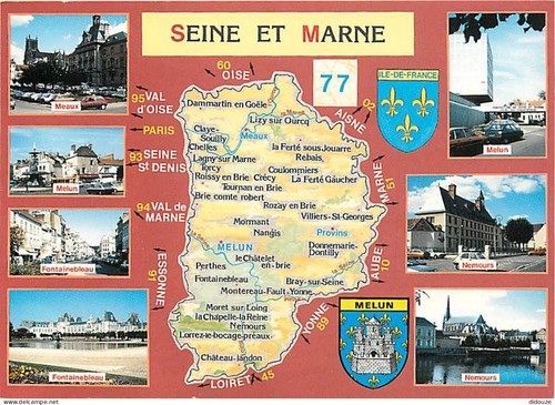 Carte postale seine et - 77,