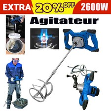 Mélangeur / Malaxeur à Plâtre 6-Speed 2600W hautes exigences CIMENT - MORTIER A+