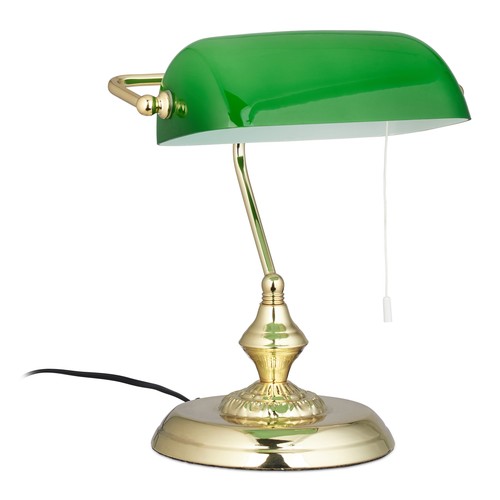 Lampe banquier verte - lampe, e27