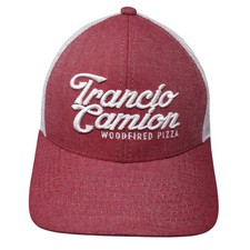Francio Camion Woodfired Pizza Trucker Cap Red One Size Mesh Back Outdoor Cap