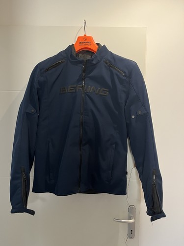 Blouson moto bering bleu - moto,