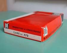 JOUEF HO Vintage réf. 772 ~ Grande GARE ~ Maquette Décor Train Électrique 1/87