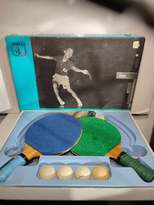 TABLE TENNIS BOX TABLE TENNIS RACKET BALL NET BOX MARCO VINTAGE 1970