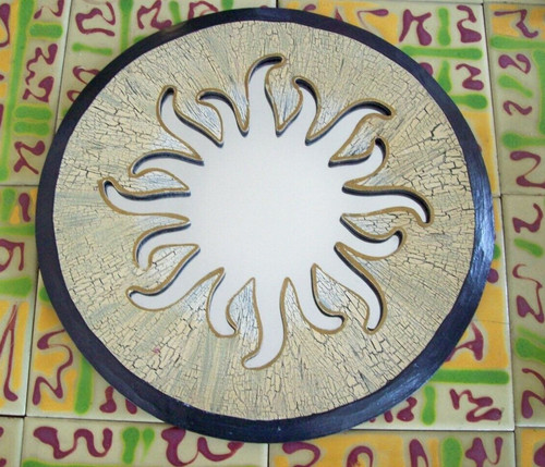 Cadre miroir rayons soleil - cadre,