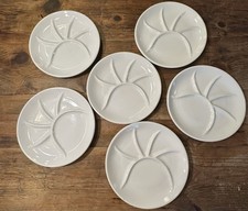 Lot de 6 assiettes à fondue