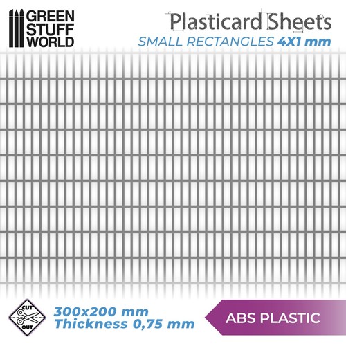 Plaque plasticard texturé - de,