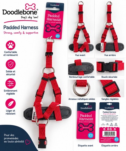 Harnais doodlebone padded - harnais,
