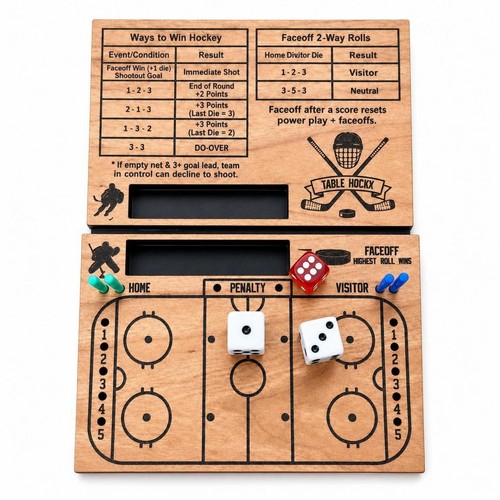 Jeu hockey bois - en, portable