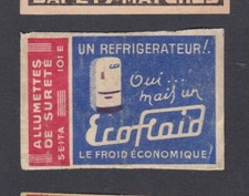 Old Match Tag France BN102925 Refrigerator 