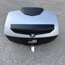 BMW Large 49L Silver Top Case With Backrest 