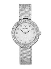 Montre Femme Bulova 96L329 Champagne Avec Diamants Réels Ø32Mm
