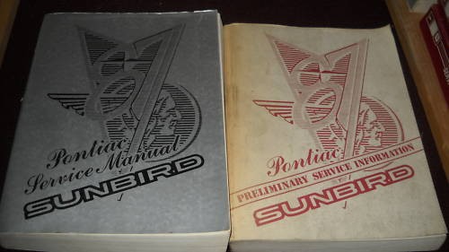 1987 pontiac sunbird service - pontiac,