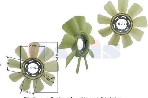 Pales ventilateur pour - de,