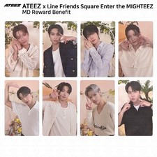 ATEEZ LINE FRIENDS Enter the Mighteez POP-UP MD Reward Benefit Photocard KPOP