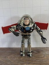 Toy Story Buzz Light Year Interstellar Talking 12” Chrome Vintage