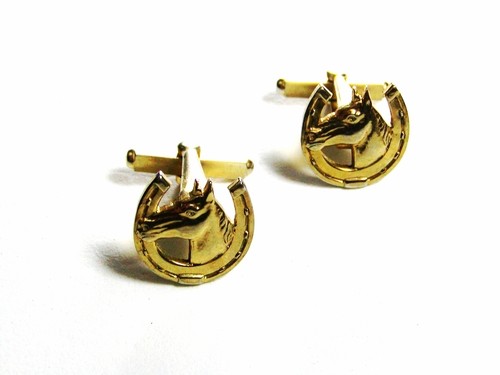 1950s goldtone horse head - 1950s,