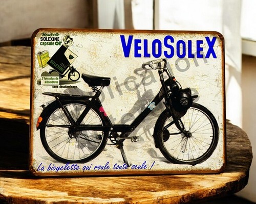 Plaque métal vintage solex - plaque,