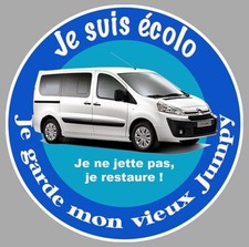 STICKER JE SUIS ECO I KEEP MY UTILITY CITROEN JUMPY VAN EA180