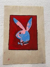 andy warhol drawing and painting on old paper signed stamped vintage