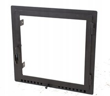 Porte de cheminée porte de cheminée en acier avec ouverture de cheminée en...