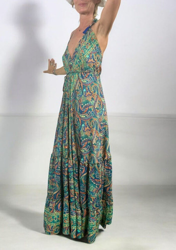 Robe longue 100 soie - longue, 100%