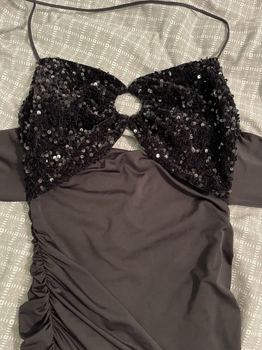 Mini dress robe sexy sequin