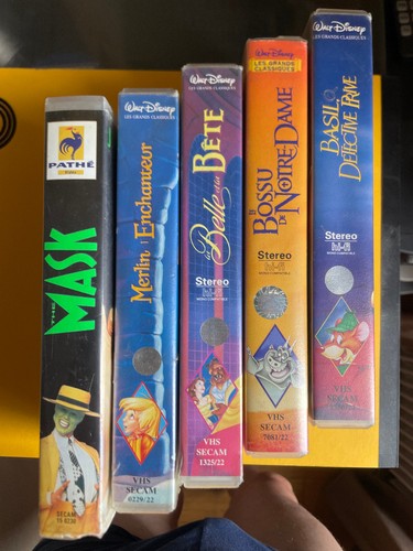 Lot cassettes vidéo vhs - ,