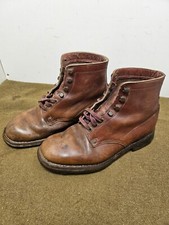 Brodequins Cuir Travail résistant reconstitution mannequin WW2 exode FFI shoes