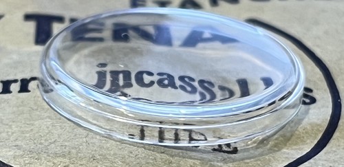Verre plexi rond jupe - à,