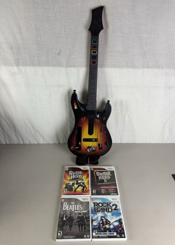 Wii guitar bundle hero - wii,