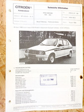 Citroen Visa Chrono Technical Info Used Original