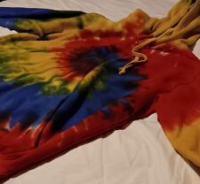 Bold Primary Color Tie Dye Hoodie - FollowMe - Large