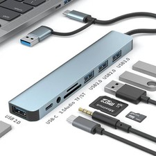 HUB USB C 3.0 8 en 1  8 ports