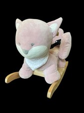 Nattou Alice The Fox Rocking Chair EXC! Hard To Find In US Baby Girl Nursery Toy