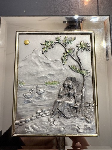 Tableau vintage étain - tableau,