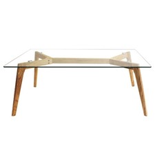 Table Basse Verre & Bois