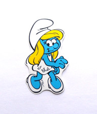 vianille - Sticker autocollant Schtroumpfette SCHTROUMPFS - 7  x  4 cm