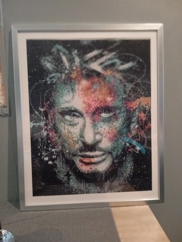 Cadre diamant johnny - johnny, hallyday