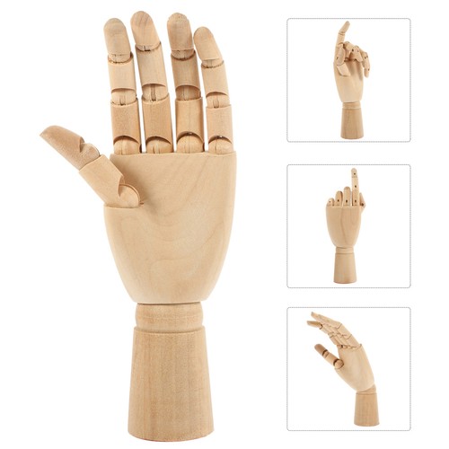 Wood mannequin hand painting - wood,