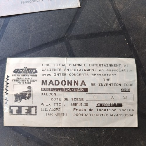 Madonna ticket concert re - ticket,