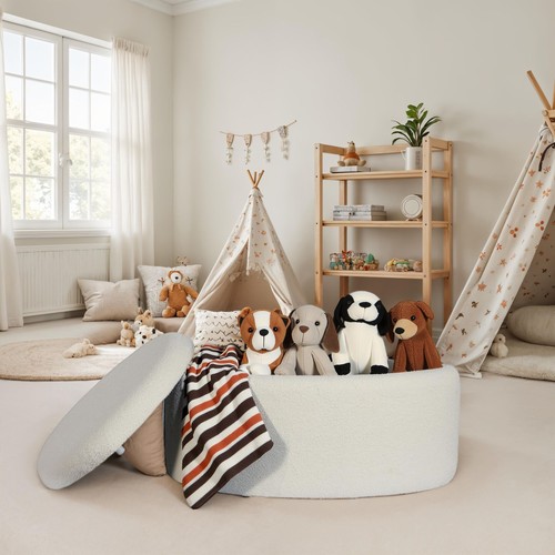 Pouf finebuy rembourré - pouf,
