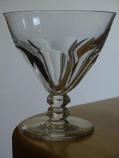 SAINT LOUIS ANTIQUE RED WINE GLASS BURGUNDY CRYSTAL MODEL MARNE ht 9.5 cm