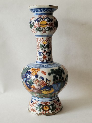 Vase bouteille faïence - en,