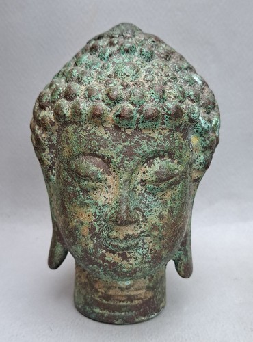 Tete bouddha bronze - bronze, a