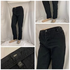 Ober Jeans 38x32 Black Skinny Straight Flat Front 100% Cotton YGI P2-189