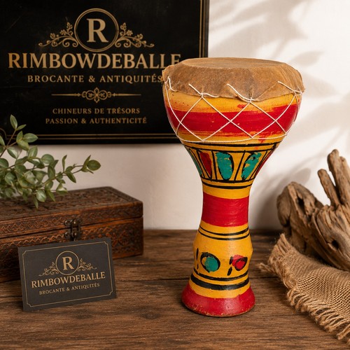 Djembé africain artisanal - djembé, en